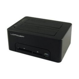 Lc power lc-dock-u3-cr usb3.0 2x hdd/ssd cardreader + 1x usb3.0 hub black hdd docking ( 17214 )