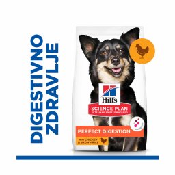 Hill’s Science Plan Dog Perfect Digestion Small & Mini Adult Piletina - 1.5 kg