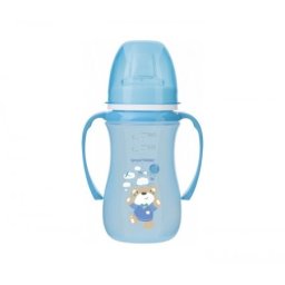 Canpol baby šolja 35/208 easy start - colorful animals 240ml - plava ( 35/208_blu )