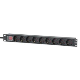 PDU kabl Intellinet 715133 19"/1U sa 9 utilnica/prekidač/2m