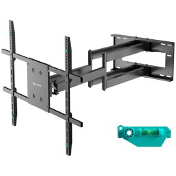 ONKRON Full Motion TV Wall Mount for 42" to 110-inch Screens up to 100 kg, Black