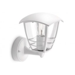 Philips Creek spoljašnja zidna svetiljka bela - na gore 1x60W 15380/31/16
