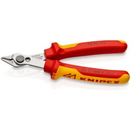 Knipex electronic super Knips® sečice elektroničarske VDE izolovane, VDE, 125 mm ( 78 06 125 )