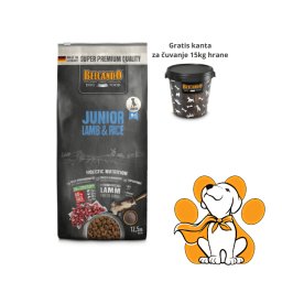 BELCANDO Junior Lamb & Rice 12,5kg, Granule za Brzi i Zdrav Rast Mladih Pasa