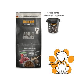 BELCANDO Adult Lamb & Rice 12,5kg, Granule za Odrasle Pse sa Jegnjetinom