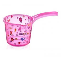 Babyjem bokal za kupanje beba - pink transparent ( 92-24002 )