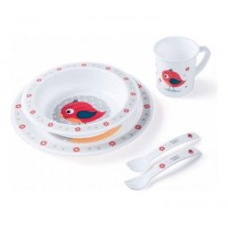 Canpol baby set za hranjenje 4/401 - bird ( 4/401_red )