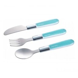 Canpol pribor - metalni set nož, viljuška i kašika 9/477 - blue ( 9/477_blu )