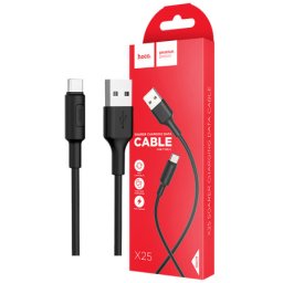 Hoco X25 Soarer USB tip C, Crni - Kabl za punjenje i prenos podataka