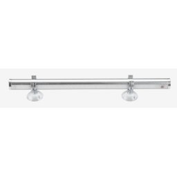 LED lampa za šminkanje D30 cm srebrna