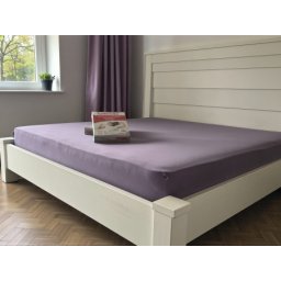 Čaršav Pamuk - Lastiš 160x200/25cm Purple color ( VLK000322-purplen )