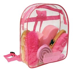 Ranac za četkama za negu konja pink