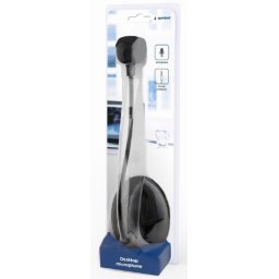 MIC-205 Gembird Desktop mikrofon, savitljivo telo, black, 3.5mm sa prekidacem