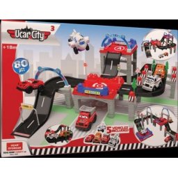 Auto staza za igru City 3 sa 5 vozila - 80 delova ( 03/200 )