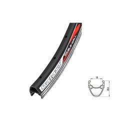Galaxy obruč 28x1 3/8 (22-622) alu dupli crni ( 150023 )