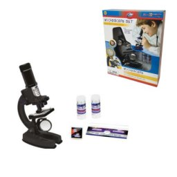 Mikroskop set 23pcs 100/200/450x crni 21352 ( 95/21352 )