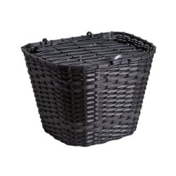 Korpa prednja plastična 146 veća (sa poklopcem) crna ( 090068 )
