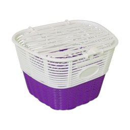 Korpa prednja plastična 144 (sa poklopcem) ljubičasta/bela ( 090064 )