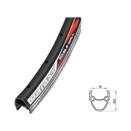 Obruč 26x1.75 aluminijum dupli beli 36 rupa galaxy ( 150034 )