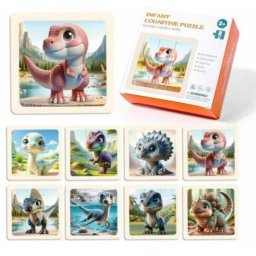 Drvene puzle 6pcs dinosaurusi 8/1 ( 11/39413 )