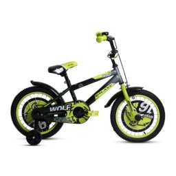 Galaxy Bicikl dečiji galaxy wolf 16" crna/siva/neon zelena ( 590047 )