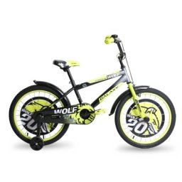 Galaxy Bicikl dečiji galaxy wolf 20" crna/siva/neon zelena ( 590040 )