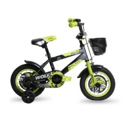 Feimin Bicikl dečiji galaxy wolf 12" crna/siva/neon zelena ( 590058 )