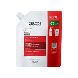 VICHY DERCOS Energetski šampon protiv gubitka kose sa aktivnim sastojkom aminexilom i Vitaminima PP, B5 I B6, 400 ml