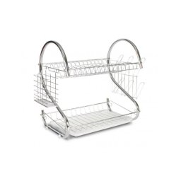 Rosberg r53000h ocedjivač za sudove 2 nivoa hromiran 40x25x39cm ( 006671 )