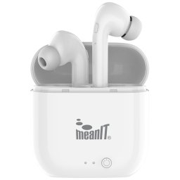 MeanIT Bežične stereo slušalice, Bluetooth v5.0, bele - TWS B50
