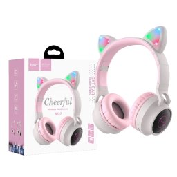 hoco. Bežične stereo slušalice, Bluetooth v5.0, 300mAh - W27 Cat Ear Gray
