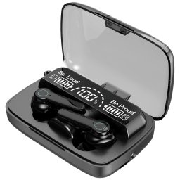 MeanIT Bežične stereo slušalice, Bluetooth v5.3, Crne - TWS B400 Black