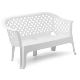 Dvosed plasticni beli - Lariana ( 037986 )