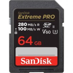 Extreme PRO SDXC UHS-II 64GB 280MB/s V60 (SDSDXEP-064G)