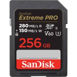 Extreme PRO SDXC UHS-II 256GB 280MB/s V60 (SDSDXEP-256G)