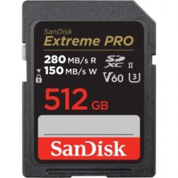 Extreme PRO SDXC UHS-II 512GB 280MB/s V60 (SDSDXEP-512G)