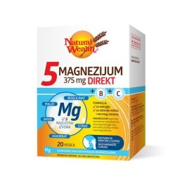 5 MAGNEZIJUM 375MG+B+C Direkt 20 kesica