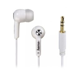 Hama stereo slušalice "basic", udobne bubice, bele ( 135616 )