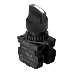 Prekidač tropoložajni S2SR-SAKW2AM 1-0-2 45Â°,2NO,fi22mm,povratni 1 kontakt,100-220Vac IP52 Autonics