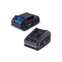 Scheppach set punjač 2.4 A i baterija 2.0 Ah IXES SBSK2.0