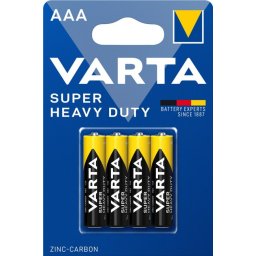 VARTA Superlife AAA 1.5V R03 SUPER HEAVY DUTY, Cink-karbon baterije, PAK4 (cena po kom.)