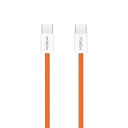 Moxom mx-cb369 pleteni fast 60w 3a type-c na type-c 1m narandzasti ( U2214 )