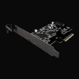 LC Power lc-pci-c-usb32-2x2 pci card with usb-c connector(usb 3.2 gen 2x2) + external nvme m.2 Kontroler ( 24957 )