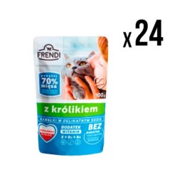 Frendi kesica za mačke zečetina 100g x24 komada ( 5727 )