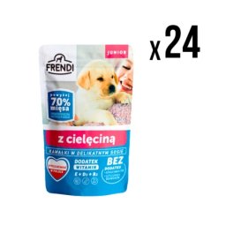 Frendi kesica za mlade pse junior teletina 100g x24 komada ( 5732 )