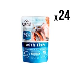 Frendi kesica za mačke riba 100g x24 komada ( 5776 )