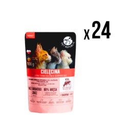 Pet republic kesica za mačke teletina 100g x24 komada ( 5733 )