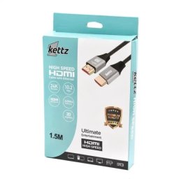 Kettz hdmi kabl hk-k015m premium v1.4 gold 1.5m 4k30hz 19+1 ( 101-82 )