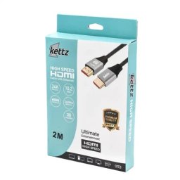 Kettz hdmi kabl hk-k020m premium v1.4 gold 2m 4k30hz 19+1 ( 101-83 )