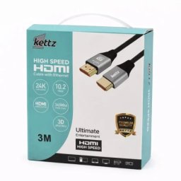 Kettz hdmi kabl hk-k030m premium v1.4 gold 3m 4k30hz 19+1 ( 101-84 )